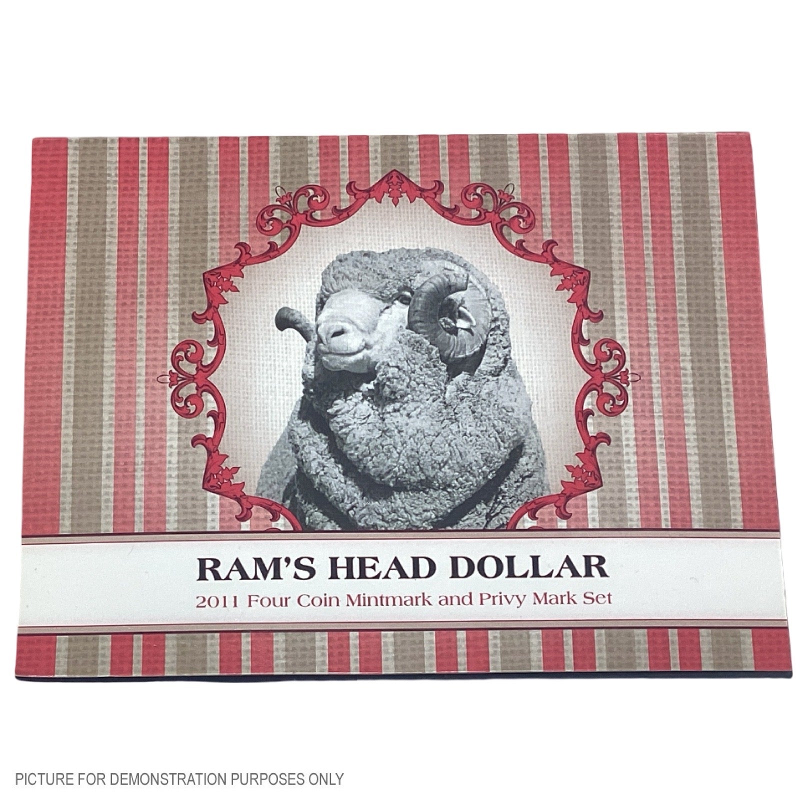 2011 Royal Australian Mint - Ram's Head Dollar - 4-Coin Privvy and Mintmark Set (Packaging damage)